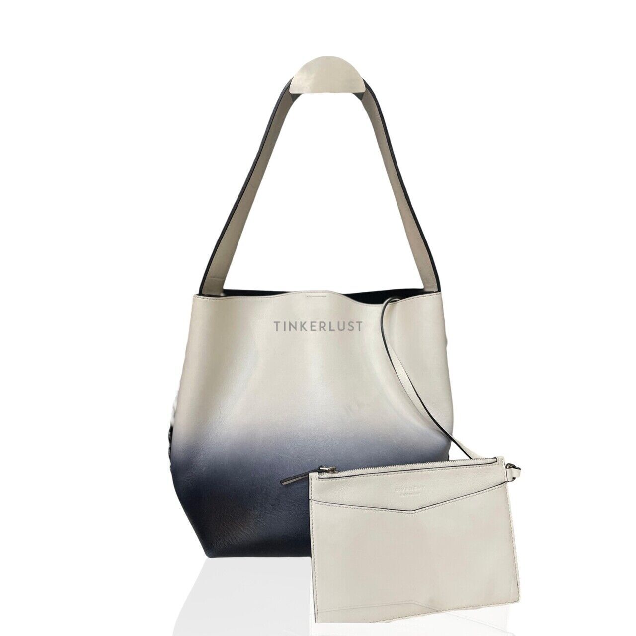 tas shoulder bag Givenchy Infinity Bucket Bag Ombre Leather Medium Shoulder Bag Tinkerlust